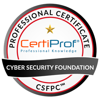 Cyber Security Foundation Professional Certificate - CSFPC™ badge image. Certification. Issued by CertiProf